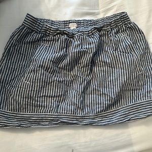 Jcrew pin stripe mini skirt